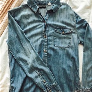 BDG Collared Denim Shirt